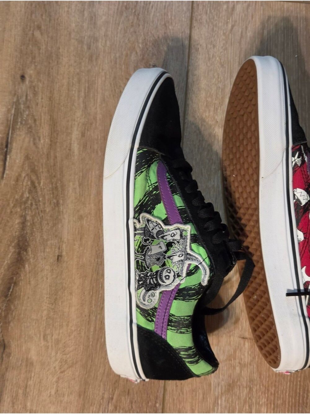 Vans Old Skool Nightmare Before Christmas Lock Shock Barrel Men 10 Women 11.5 - Picture 8 of 10